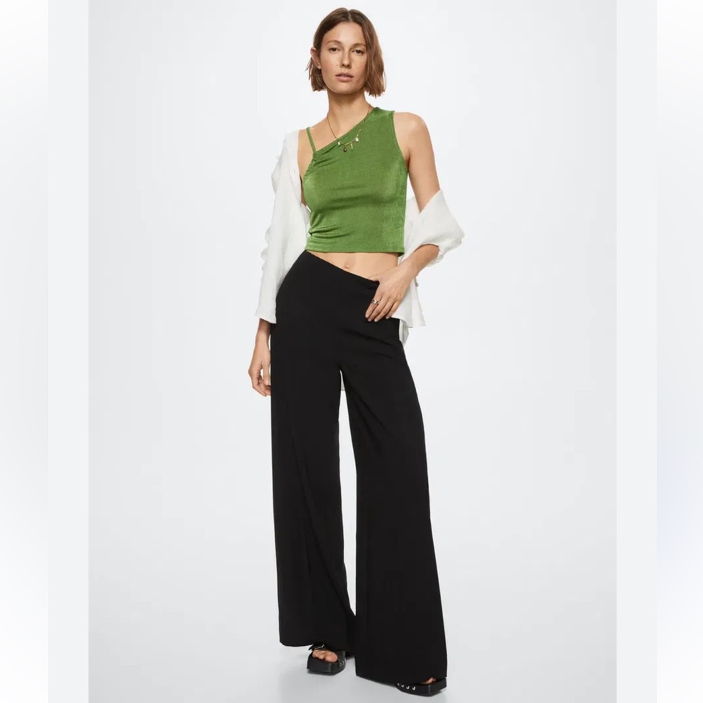 Mango Knit Asymmetric Top